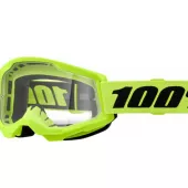 Detské okuliare 100% strata2 yellow fluo clear lens