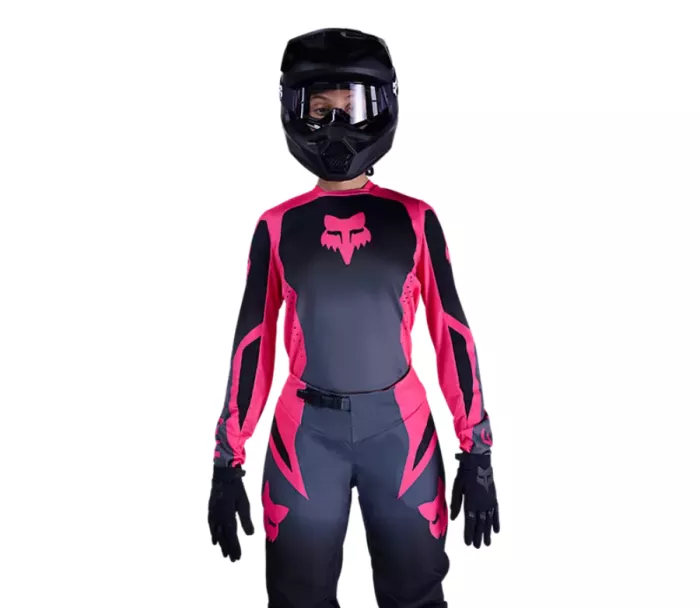 Fox 36324-285 Wmns 180 Shield Jersey, Black/Pink vel. XL