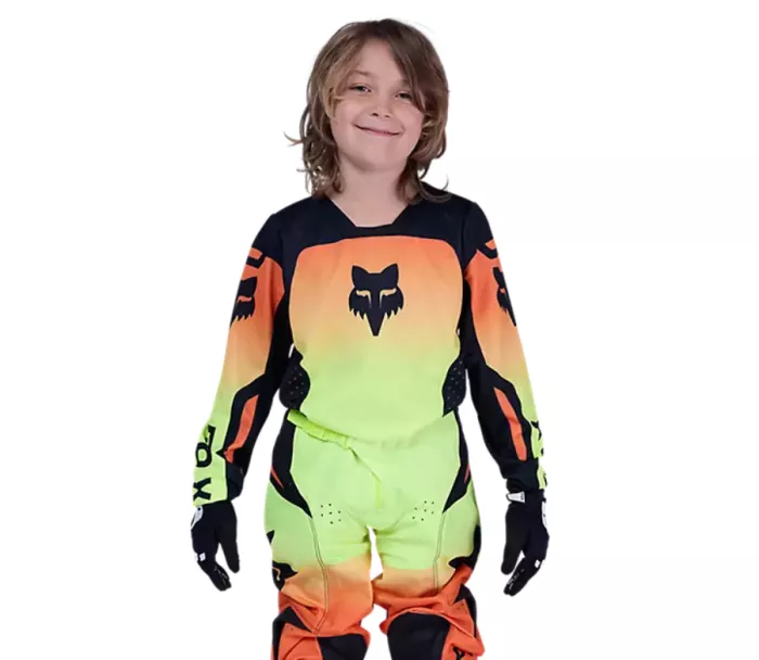 Fox 36328-130 Yth 180 Shield Jersey, Fluorescent Yellow vel. YM
