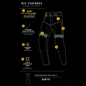 Trilobite Parado doublelayer AAAA slim fit ladies jeans long black level 2 vel. 34