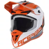 Motokrosová helma Acerbis Linear orange/white přilba
