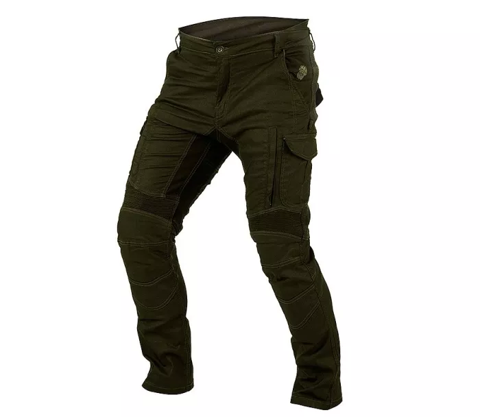 Kevlarové džínsy na moto Trilobite 1664 Acid Scrambler khaki 2.0