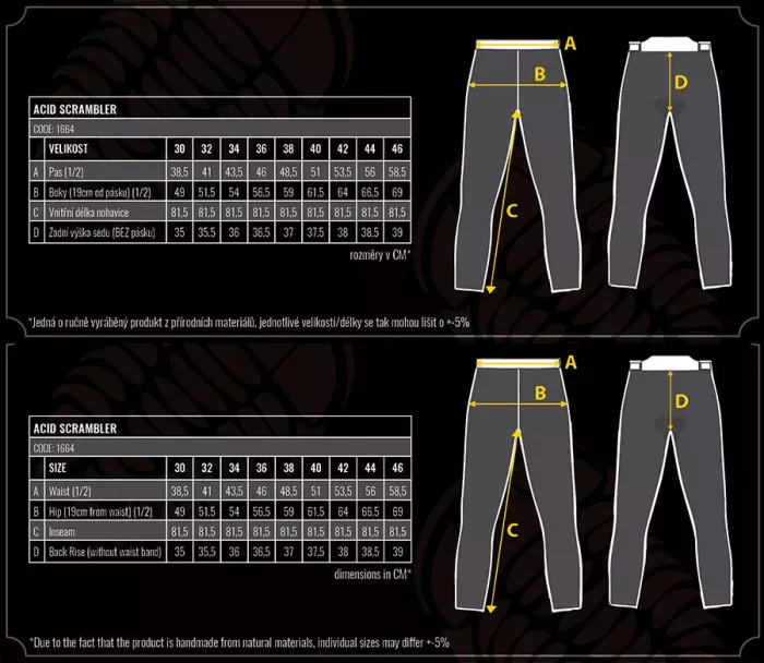 Kevlarové džínsy Trilobite 1664 Acid Scrambler grey vel. 30