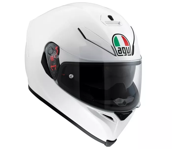 Helma na moto AGV K5 S SOLID MPLK PEARL WHITE veľ. XS