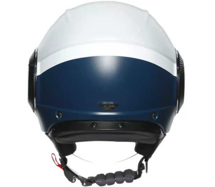 Helma na moto AGV ORBYT E2205 MULTI MATT LIGHT GREY/EBONY/WH vel. S