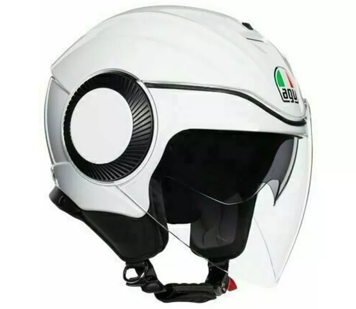 Helma na moto AGV ORBYT E2205 SOLID PEARL WHITE vel. XS