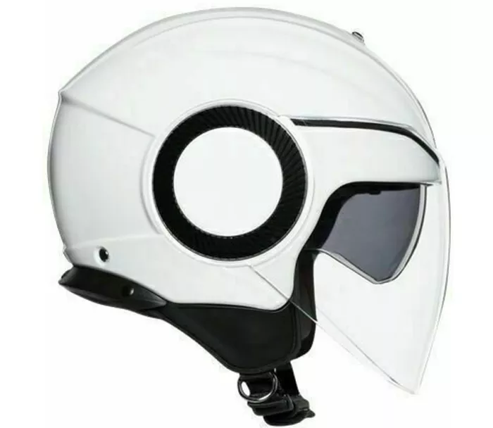 Helma na moto AGV ORBYT E2205 SOLID PEARL WHITE vel. XS