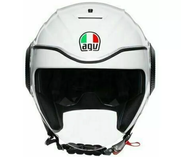 Helma na moto AGV ORBYT E2205 SOLID PEARL WHITE vel. XS