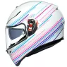 Helma na moto AGV K3 SV AGV MULTI MPLK SAKURA PEARL WHITE/PURPLE