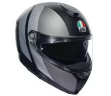 Helma na moto AGV SPORTMODULAR MULTI MPLK OVERLAY MATT DOUBLE GREY vel. S