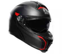 Helma na moto AGV TOURMODULAR MULTI MPLK FREQUENCY MATT GUNMETAL/RED vel. XL
