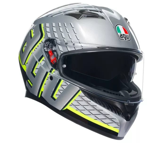 AGV K3 E2206 MPLK FORTIFY GREY/BLACK/YELLOW FLUO vel. XL