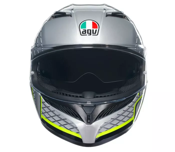 AGV K3 E2206 MPLK FORTIFY GREY/BLACK/YELLOW FLUO vel. XL