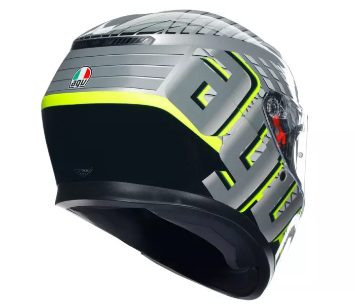 AGV K3 E2206 MPLK FORTIFY GREY/BLACK/YELLOW FLUO vel. XL
