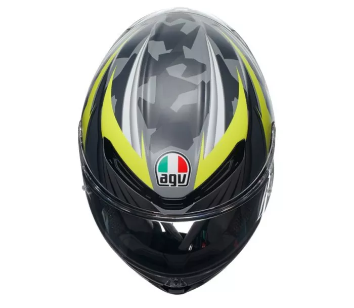 AGV K6 S E2206 MPLK EXCITE MATT CAMO/YELLOW FLUO vel. S
