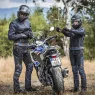 Dámske džínsy na motorku Trilobite 1962 Airtech blue / black