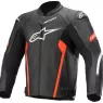 Bunda na motorku Alpinestars Faster V2 black / red fluo