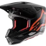 Motokrosová prilba Alpinestars S-M5 Compas 2021 black / orange fluo