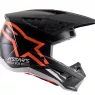 Motokrosová prilba Alpinestars S-M5 Compas 2021 black / orange fluo