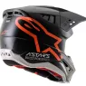 Motokrosová prilba Alpinestars S-M5 Compas 2021 black / orange fluo