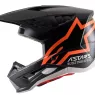 Motokrosová prilba Alpinestars S-M5 Compas 2021 black / orange fluo