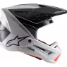 Motokrosová prilba Alpinestars S-M5 Rayon 2021 light grey / black / silver