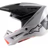 Motokrosová prilba Alpinestars S-M5 Rayon 2021 light grey / black / silver