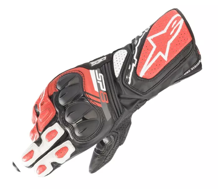 Rukavice na moto Alpinestars SP-8 V3 black/white/bright red