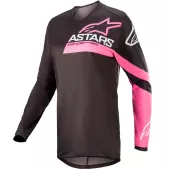 Dámsky motokrosový dres Alpinestars Stella Fluid jersey black / pink fluo