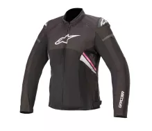 Dámska bunda na moto Alpinestars Stella T-GP plus R v3 Air Black / White / fuchsia