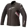 Dámska bunda na moto Alpinestars Stella T-GP plus R v3 Black / White / fuchsia