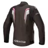 Dámska bunda na moto Alpinestars Stella T-GP plus R v3 Black / White / fuchsia
