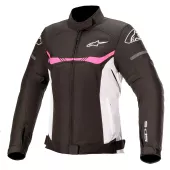 Dámska bunda na moto Alpinestars Stella T-SPS waterproof black/white/fuchsia