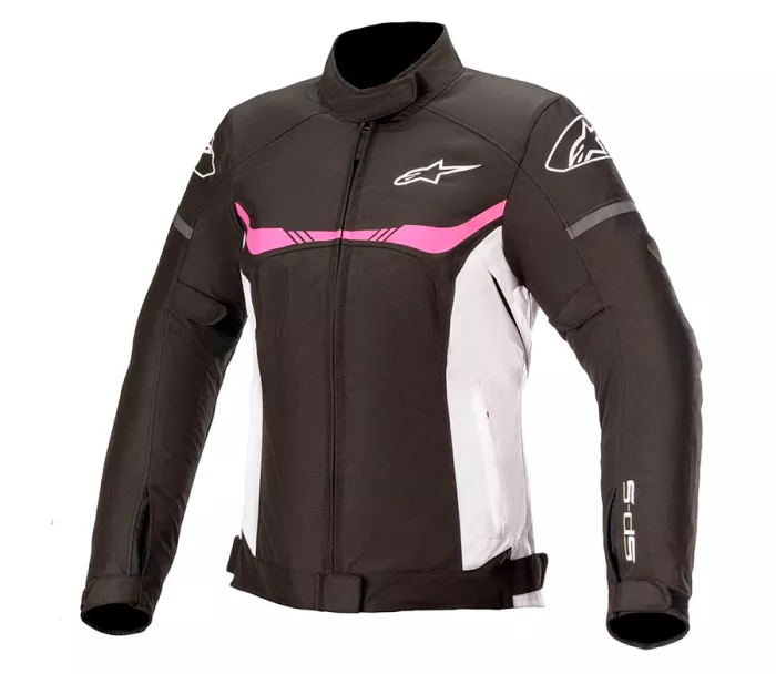 Dámska bunda na moto Alpinestars Stella T-SPS waterproof black/white/fuchsia