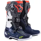 Motokrosové topánky Alpinestars Tech 10 gray / blue / red