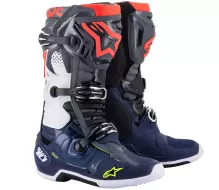 Motokrosové topánky Alpinestars Tech 10 gray / blue / red vel. 44,5