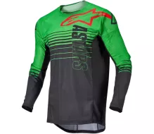 Motokrosový dres Alpinestars Techstar Phantom anthracite/green dres veľ. S