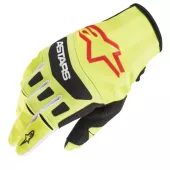 Motokrosové rukavice Alpinestars Techstar yellow fluo/black