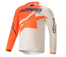 Detský motokrosový dres Alpinestars Youth Racer Braap 2021 orange / light gray / dark blue