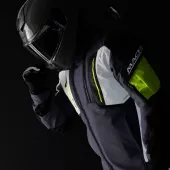 Macna Angle 2.0 light grey/fluo yellow men jacket vel.3XL