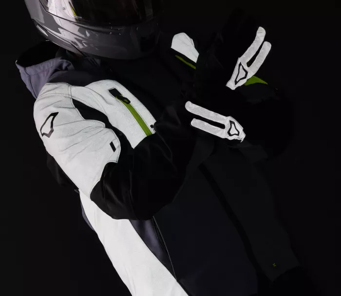 Macna Angle 2.0 light grey/fluo yellow men jacket vel.3XL