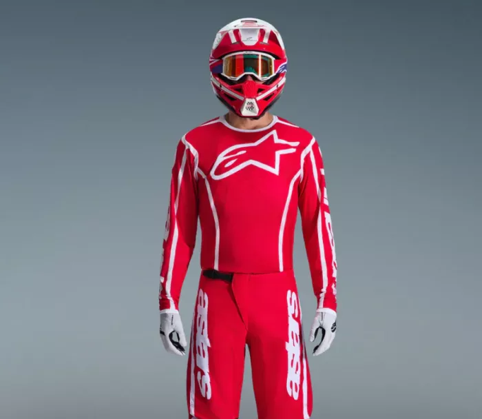 Alpinestars Fluid Apex red/white vel. XL