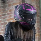 Helma na moto Caberg Avalon Forge matt black/pink/anthracite
