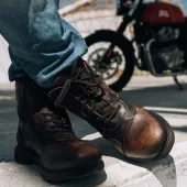 Topánky na motorku Falco 747 Aviator dark brown