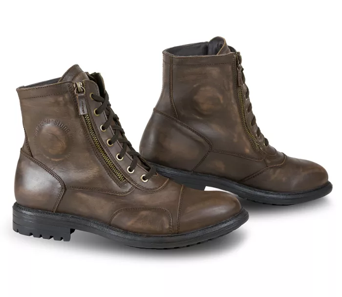 Topánky na motorku Falco 747 Aviator dark brown veľ. 44