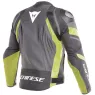 Bunda na motorku Dainese AVRO 4 matt black/charcoal gray/yellow fluo
