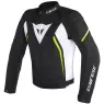 Bunda na motorku Dainese AVRO D2 TEX black/white/yellow fluo