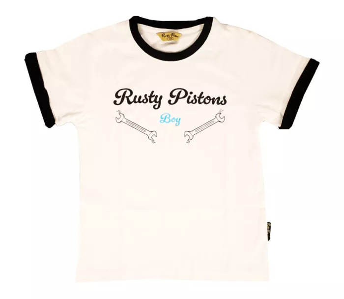 Detské chlapčenské tričko Rusty Pistons Ballou black/white