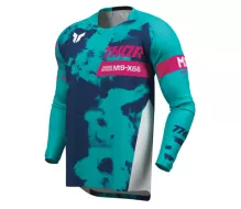 Pánsky dres Thor Launchmode Bleach white/aqua