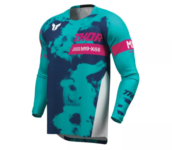 Pánsky dres Thor Launchmode Bleach white/aqua